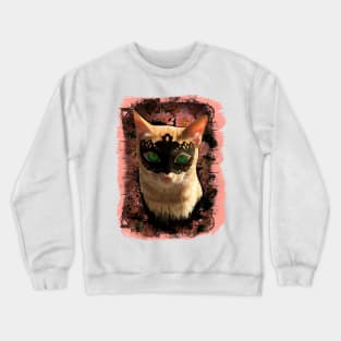 Cat Illustration Crewneck Sweatshirt